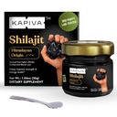 Kapiva 100% Pure Himalayan Shilajit Resin(30gm), Hög styrka för män och kvinnor | 120 portioner på 250 mg | 80+ Spårmineraler, Upp till 70% Fulvic Acid | Autentisk | Naturlig energi & immunstöd