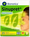 Sinupret Adult Strength Sinus + Immune Support All Natural, Fast Acting Herbal Nasal Passage & Immunity Boost Supplement med Verbena & Äldre Blomma - 25 tabletter