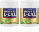 Mineral L-Cal Calcium med vitamin D3, 4 månaders leverans, vattenlösligt bollformat med magnesium och mineraler, snabb absorberande kalcium Magnesium D3-tillskott, 1300 bollar per flaska, 130 g vardera, paket med 2