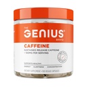 Genius koffein - Sustained-Release Microencapsulated koffeinpiller för smuts, långvarig energi och fokus - No Jitters or Crash - 100mg per kapsel - 100 portioner - Natural Performance Booster