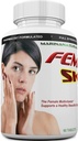 FEMVIT Skin Multivitamin, Multi-Minerals & Herbal Extracts för yngre hud. Anti Aging, Anti Wrinkle med Collagen, Hyaluronic Acid och Biotin. 60 tabletter (Inte en Cream)