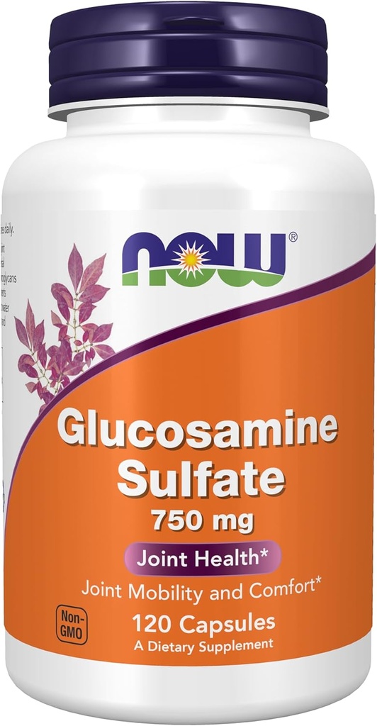 Nu livsmedelstillskott, Glukosaminsulfat 750 mg, med UL Dietary Supplement Certification, 120 Veg Capsules