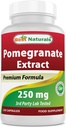 Bästa naturliga granatäpple extrakt 250 mg 120 kapslar