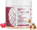 L-Methylfolate 15mg Gummies for Adult, Sugar Free Gummies hjälper till att förbättra energi, hjärnfunktion - Aktiv folsyra och vitamin B12 Supplement för immunstöd, icke-GMO, Gluten Free