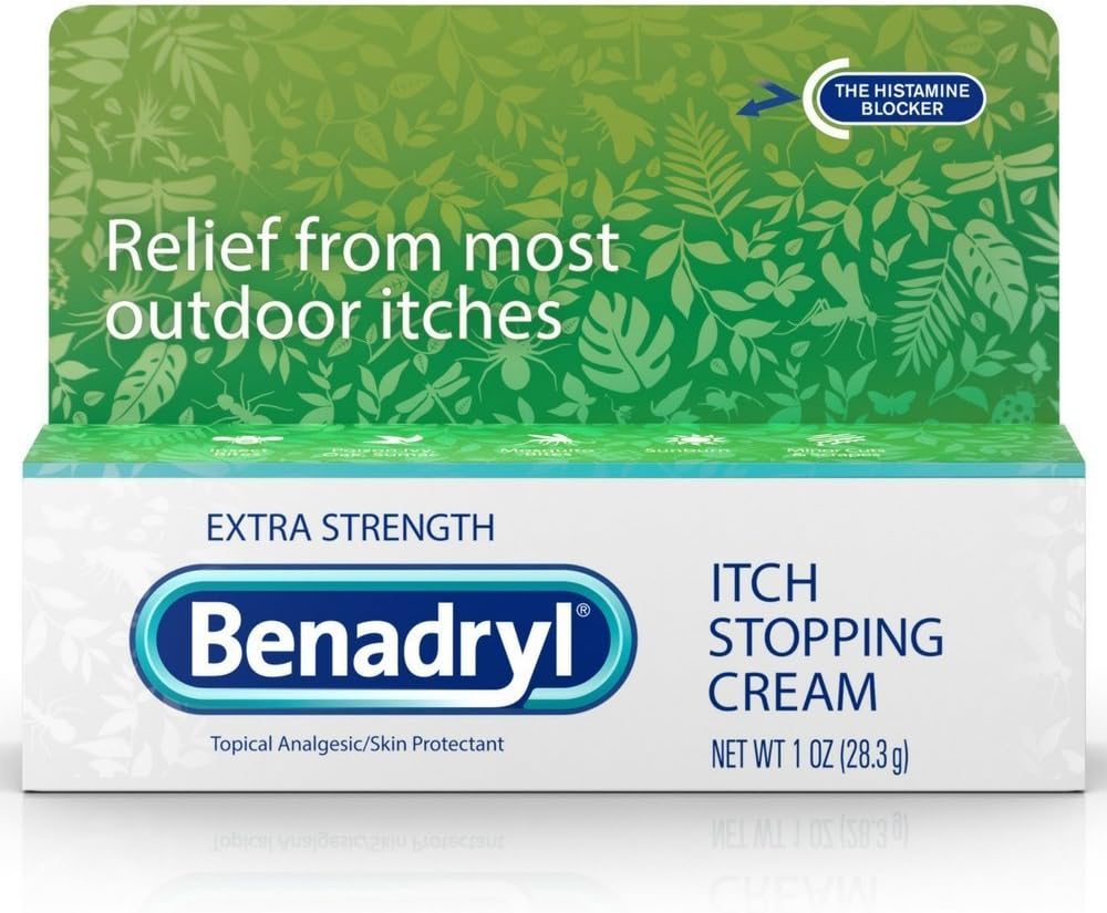 Benadryl Itch Stopping Cream Extra Strength 1 uns (Pack av 8)