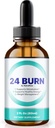24 Burn Weight Loss Drops, All-Natural Liquid Formula, Premium Nutritional Blend för att stödja en aktiv livsstilsenergi och Fitness, Officiell 24Burn Gotas Reviews (30 portioner)