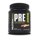 NutraBio PRE träningspulver - gammal formel-hållen energi, mental fokus, uthållighet - Beta Alanine, kreatin, koffein, elektrolyter - 20 portioner - jordgubbsbomb