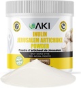 AKI Inulin Jerusalem Artichoke Powder (6oz/170g) Bra i fiber och prebiotikum, idealisk för kaffe, smoothies, juice och andra måltider - Vegan, Gluten-Free (Pack av 1)