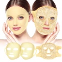 Face Ice Pack och 2 Packs Silicone Face Mask Cover, Full Facial Frozen Masks Hot Cold Face Compress Reusable Skin Care Set för kvinnor för Puffiness Swelling Relief Beauty Spa Essentials