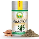 BASIC AYURVEDA Arjuna Bark Powder (Terminalia Arjuna) | Traditionellt används för hjärt- och vitalitetsstöd | Pure & Natural | Non-GMO, Gluten-Free | 3.53 Oz (100g)