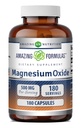 Fantastiska formler Magnesium Oxide Supplement | 500 Mg Per Servering | 180 kapslar | Icke-GMO | Glutenfri | Tillverkad i USA