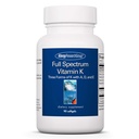 Allergy Research Group Full Spectrum Vitamin K - Vitamin K1 och K2 Supplement, Vitamin K Complex, MK-4, MK-7, Vitamin D3, Vitamin A - 90 Count