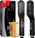 Skägg Straightener för män, Premium Heated Beard Brush w / Anti-Scald Feature, Beard Straightening Comb, Unique Fathers Day Birthday Valentines Gåvor för män honom pappa pojkvän jul Stocking Stuffers