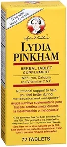 Lydia Pinkham Herbal Tablet Supplement 72 tabletter (PACK OF 2)
