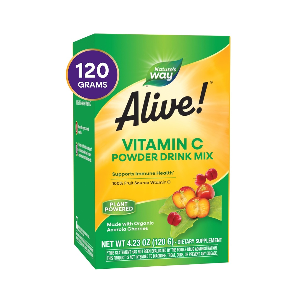 Naturens väg levande! Vitamin C Powder Drink Mix från Organic Acerola, 4,23 oz.