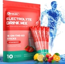 Sockerfri elektrolytpulver med naturliga smaker, 3X Rapid Hydration Packets med 10 Electrolyte & Vitaminer, Liquid Daily IV, Non-GMO, Gluten-Free, Keto, Vegan, 16 Sticks, Strawberry