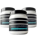(3-Pack) Amino Collagen C - Collagen Powder (180 Scoops) - Marine Collagen Peptides + Hyaluronic Acid. Ingen socker. No Odor. Non GMO. USA. för Hair, Skin, Nails, Joints och Gut Health.