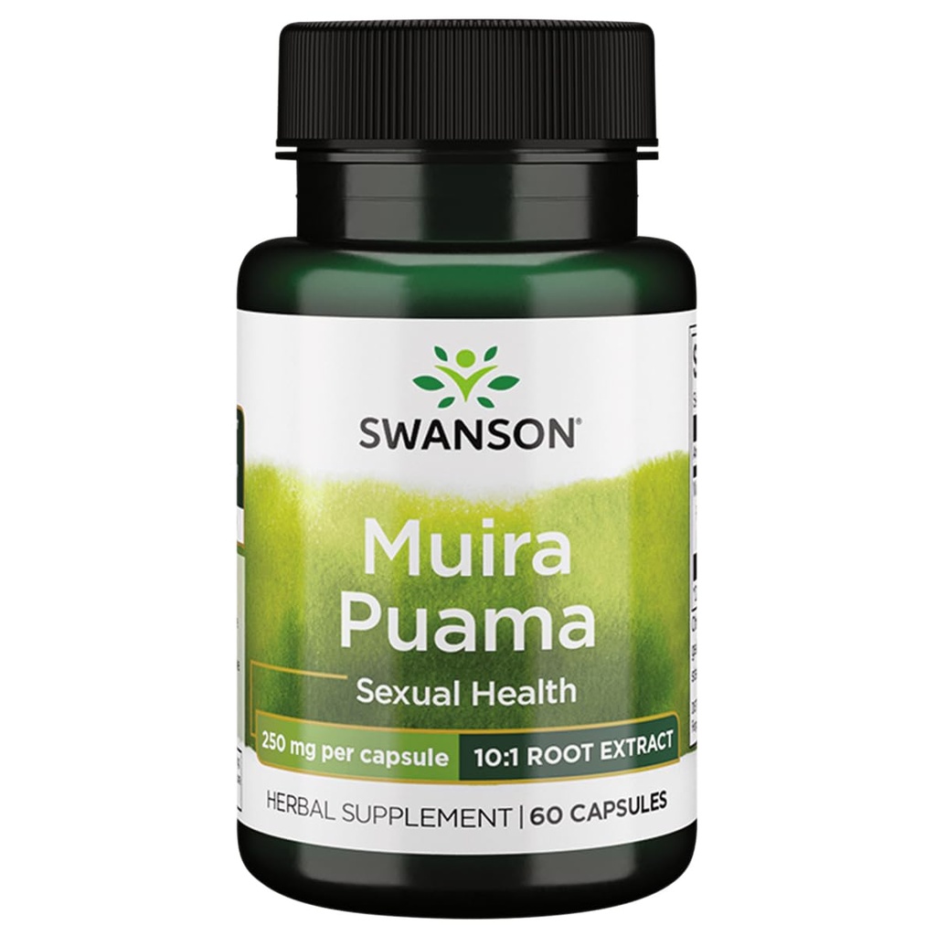Swanson Muira Puama (10:1) 250 Milligram 60 kapslar