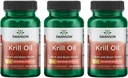 Swanson EFAs-Krill Oil - Maximal styrka - 1 g, 30 Softgels (3 Pack)