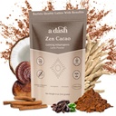 En Dash Zen Cacao Latte, Chocolate Mushroom Coffee Alternative Made med Adaptogens, Ashwagandha, & Cinnamon Root Extract, Mushroom Hot Coco utan koffein (20 portioner)