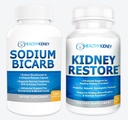 Njuråterställning & Natrium Bicarb 2 Pack Kidney Cleanse Natural Supplement Natrium Bicarbonate Buffer Acid Naturligtvis