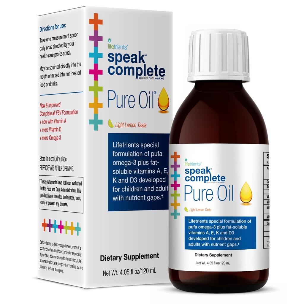 Livsmedel - Tala + D ren olja - Naturlig citron - 4,05 oz - Barnläkare som är formulerade för att stödja barn med särskilda näringskrav - Förbättrad med Omega-3, vitamin A, D, E & K