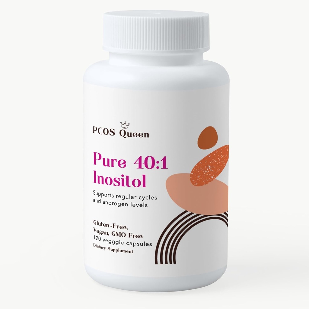 Ren 40:1 Inositol - Myo + D-Chiro Inositol Supplement - för kvinnor med fertilitet, hud och menstruationscykelbehov - 1 flaska