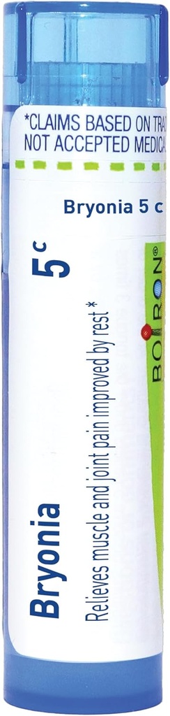 Boiron Bryonia 5C homeopatisk medicin för muskel och gemensam smärta - 80 Pellets