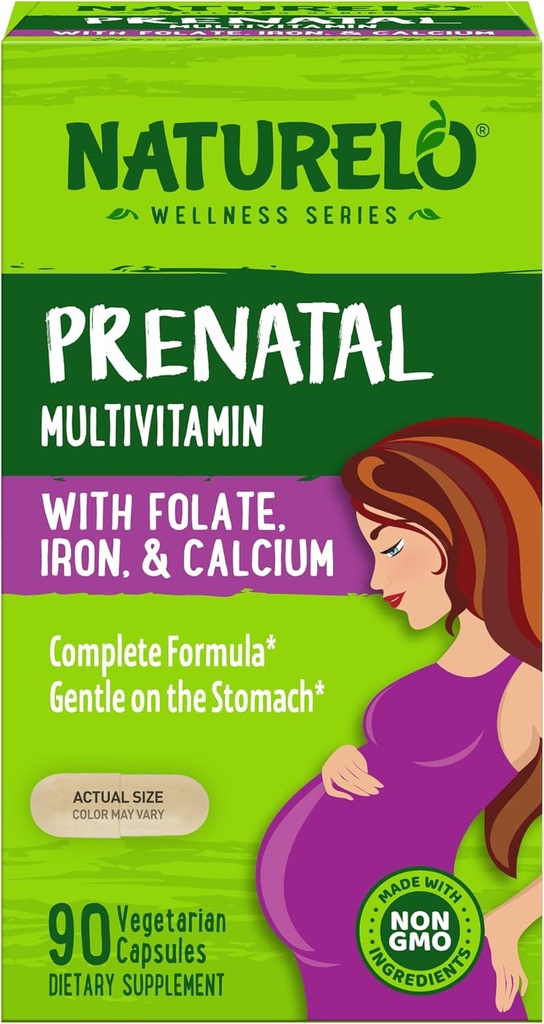 Naturelo, Prenatal Multivitamin kapslar, 90 greve