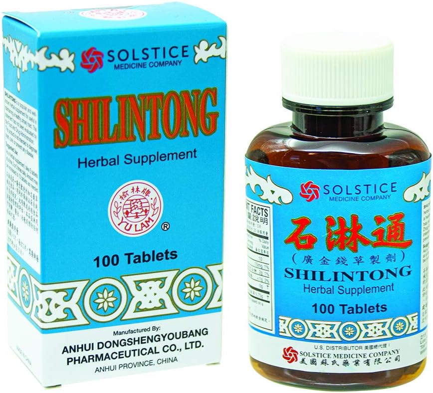 Shilintong Herbal Supplement (Supports Urinary Tract, Kidney & Bladder Stone Cleanse)(100 tabletter) (1 flaska) (Solstice)