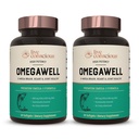 Live Conscious OmegaWell Fish Oil: Heart, Brain, and Joint Support | 800 mg EPA 600 mg DHA - Enteric-Coated, Sustainably Sourced - Easy to Swallow 120 Count (2-Pack)