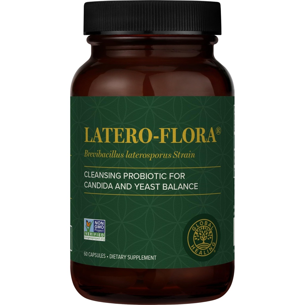 Latero-Flora Probiotic 60 räknas av Global Healing Center