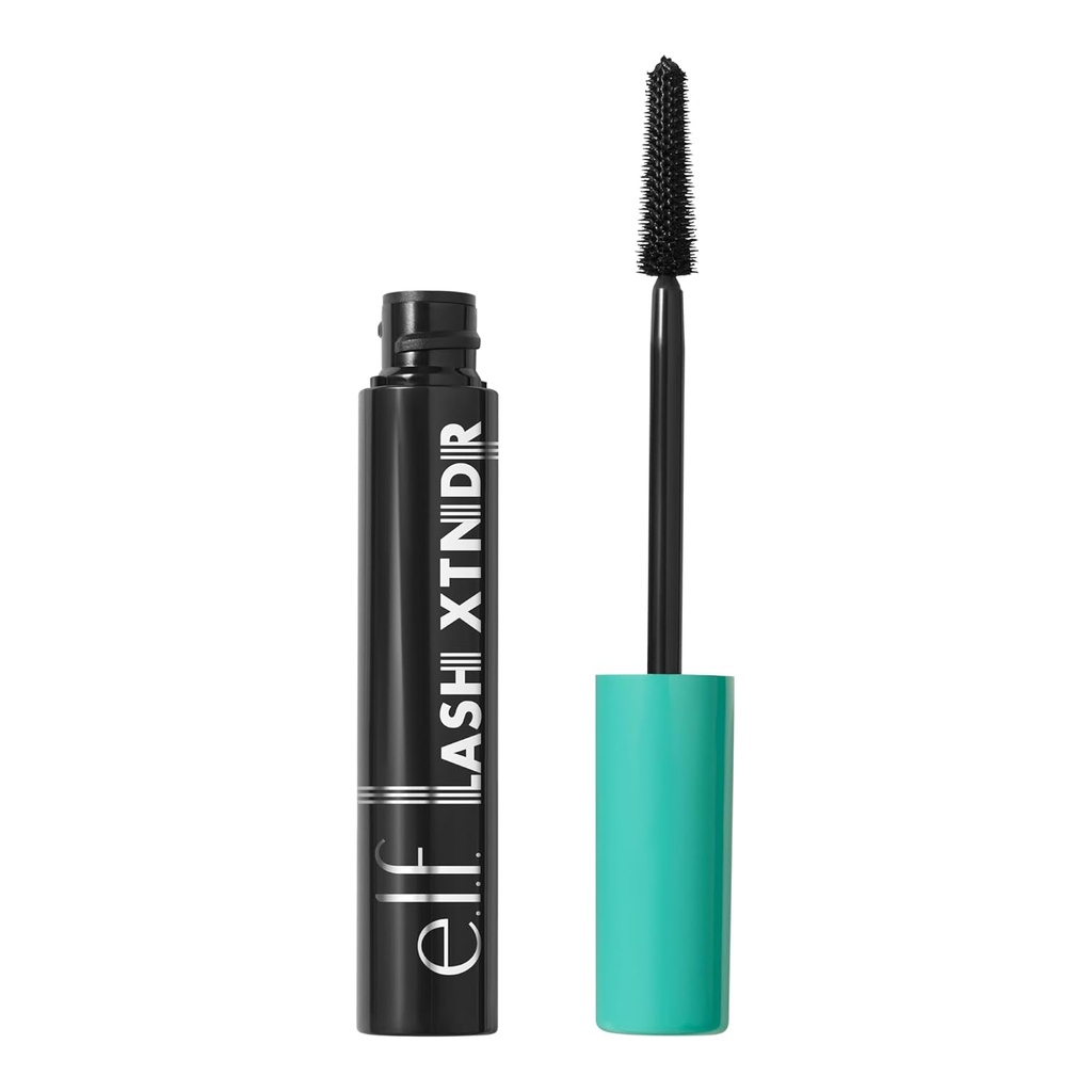 e.l.f. Lash XTNDR Mascara, Made With Tubing Technology for the Look of Lash Extensions, Clump & Flake Free, Vegan & Cruelty-Free, Pitch Black