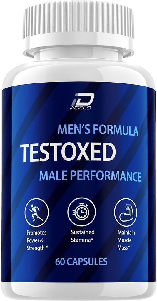Testoxed Capsules Supplement, Testoxed Advanced Men Wellness Support, Officiell Testoxed Maximum Strength Energy Performance, Testoxed Premium Dietary Formel Reviews (1 Pack - 60 kapslar)