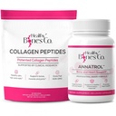 Annatrol Bone Support & FORTIBONE Collagen Peptides w/FORTIGEL, VERISOL och TENDOFORTE - Komplett ben, gemensam, hud, hår, naglar och metaboliskt stöd | 1 månads leverans (påse, 401.7G)