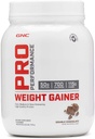 GNC Pro Performance Weight Gainer Protein Powder, 50g Protein, High Calorie, 700 kalorier, stöder Mass och Muscle Recovery, MCT, BCAA, 3rd Party Tested, Double Chocolate, 6 Servings, 2,5 lbs