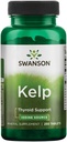 Swanson Premium Brand Kelp - Naturlig jodkälla som stöder sköldkörtelhälsa - Mineral Supplement w / jodkälla Standardiserad 0,4% - (250 tabletter, 225mcg vardera)