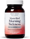 Bästa Nest Wellness Mama Bird Morning Sickness Relief - Gentle Supplement Formelhjälpmedel mot Morning Sickness - Tillägg med Ginger Extract & Root Powder - 60 kapslar
