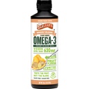 Barleans Ginger Peach Vegan Omega 3 Supplement, Liquid Algae Oil med 630 mg EPA & DHA, Plant Based Omegas från Algal Oil, Non-GMO & Gluten Free, 16 oz