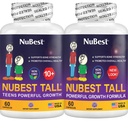 NuBest Bundle Tall 10 Tall | Height Growth Support för barn & tonåringar | Calcium, Vitamins D3 K2, Collagen & Herbs | Benstyrka, fokus och utveckling