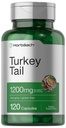 Horbäach Turkiet Tail Mushroom kapslar | 1200mg | 120 greve | Icke-GMO och Gluten fri extrakt