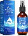 Magnesium Oil Spray, Magnesium Oil för fötter, Pure Magnesium Oil Spray 2 Fl.Oz, 100% Pure & Natural Magnesium Body Spray, Topical Magnesium Spray, Natural Deodorant, Lätt att Absorbera och Använda