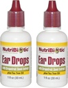 NutriBiotic Ear Drops med Grapefruit Seed Extract och Tea Tree Oil (Pack of 2), 1 Oz Varje