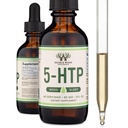 5HTP flytande droppar - mer absorberbara och effektiva än 5 HTP kapslar (60 portioner av 50mg 99% + 5-HTP) Serotonin tillskott för humör, sömn och avkoppling av dubbelträ