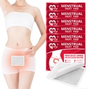 Menstruationspatchar, värmepatchar för menstruationskramper, bärbara periodkramper värmeterapipatchar - 6 Pack Hot Compress Warm Wrap, Travel Essentials för kvinnor