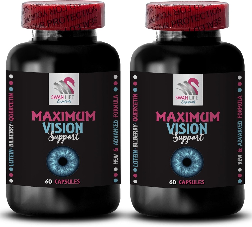 Ögonstyrka - EYE VISION SUPPLEMENT - Tydlig bild, Pure View, Vivid vision, Focus lins, Visual boost, Crystal vision, Focus fördel, Clear outlook, Crisp vision, Sharp detaljer 2 flaska 120 Caps