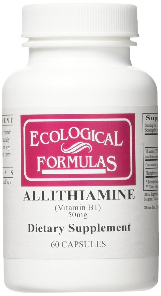 Ekologiska formler Allithiamin vitamin B1 50 Mg, Vit, 60 greve