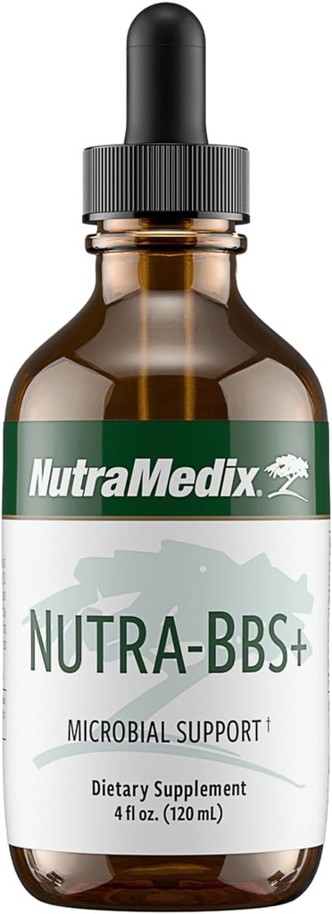 NutraMedix Nutra-BBS + - Herbal Supplement för Microbial, Antioxidant och Immune Support - med Elecampane + Jalapa Root, Artemisia Annua och Capirona Bark (4 oz)
