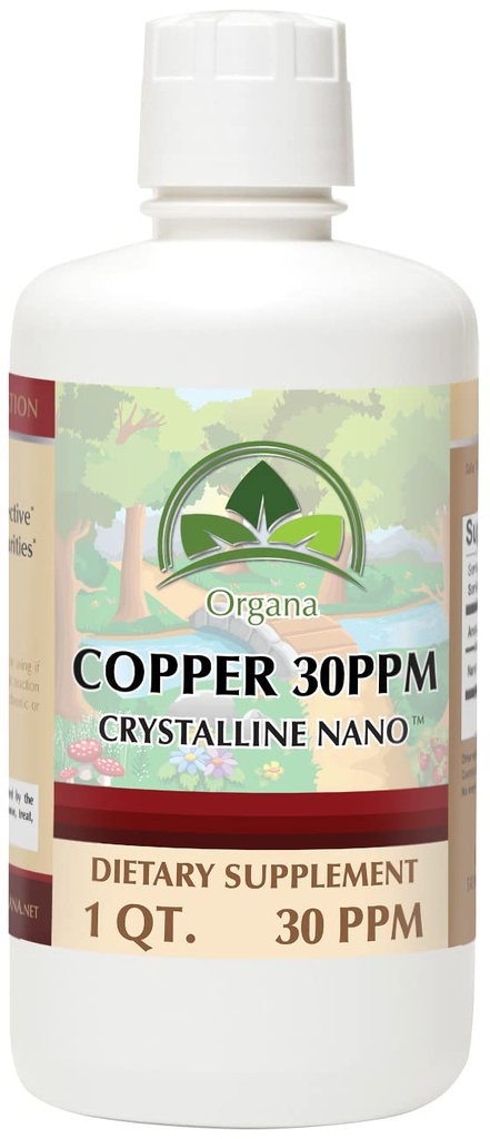 Organa Pure Crystalline Liquid Copper Supplement - 30 PPM - kolloidala mineraler