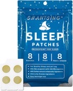 Sleep Patches for Adults, Jat Lag Sleep Aid Support Patches med 420 Hyaluronic Acid Micropoints, Applicera på Yintang, Anmian Acupoint, Använd kontinuerligt fyra veckor, naturliga växtbaserade ingredienser, 8 greve